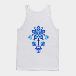 Evil Eye Mandala and Hamsa Tank Top